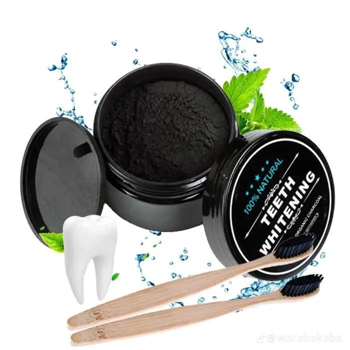 Poudre de blanchiment dentaire au Charbon naturel