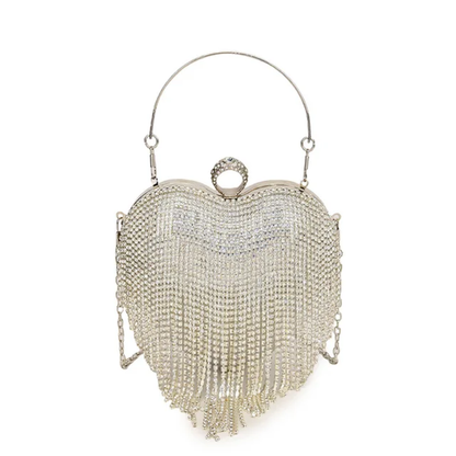 Sacs à main Bling Cristal en forme de cœur