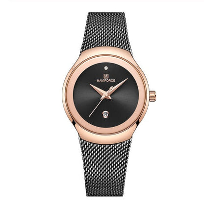 NAVIFORCE Luxury Rose Gold Women's Watch