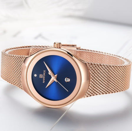 NAVIFORCE Luxury Rose Gold Women's Watch