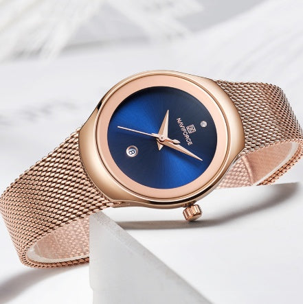 NAVIFORCE Luxury Rose Gold Women's Watch