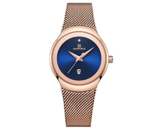 NAVIFORCE Luxury Rose Gold Women's Watch