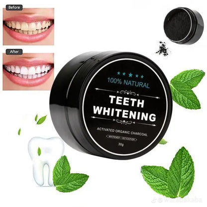 Poudre de blanchiment dentaire au Charbon naturel