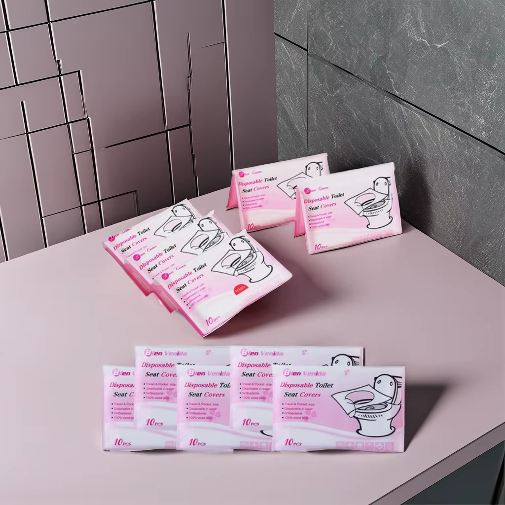 couvre-siège de toilette jetables contre les infections