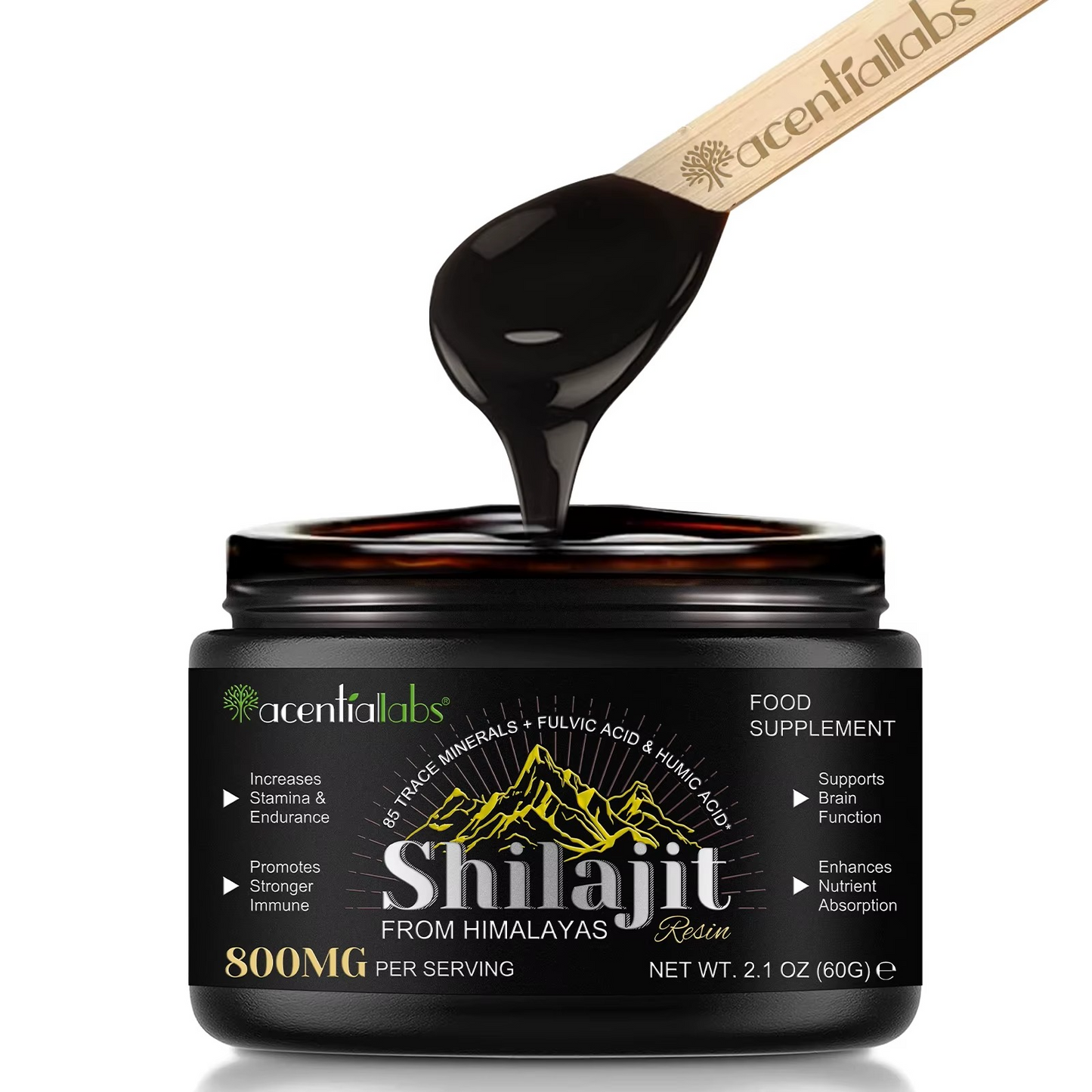 Shilajit Pure Force – Résine Himalayenne Premium – énergie, anti-stress et san.té