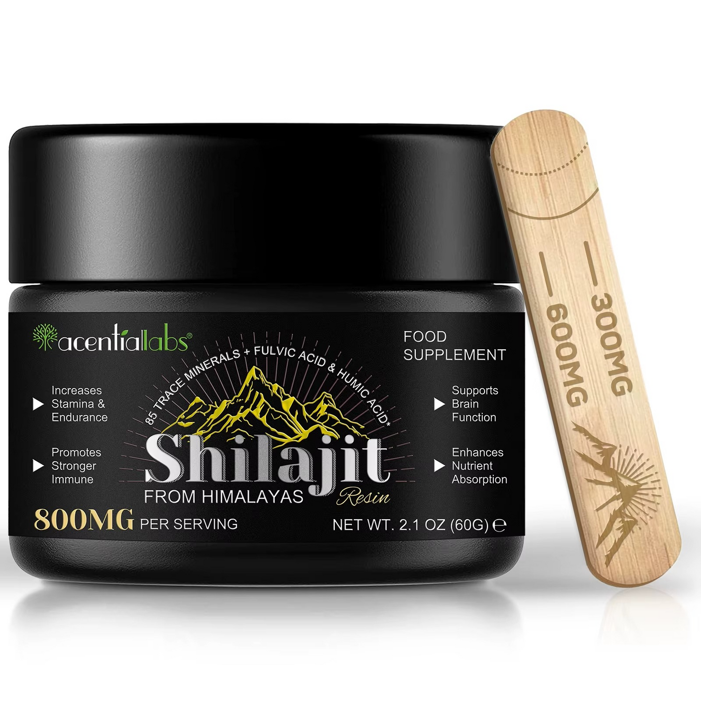 Shilajit Pure Force – Résine Himalayenne Premium – énergie, anti-stress et san.té
