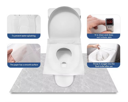 couvre-siège de toilette jetables contre les infections