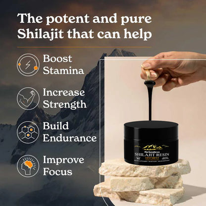 Shilajit Pure Force – Résine Himalayenne Premium – énergie, anti-stress et san.té