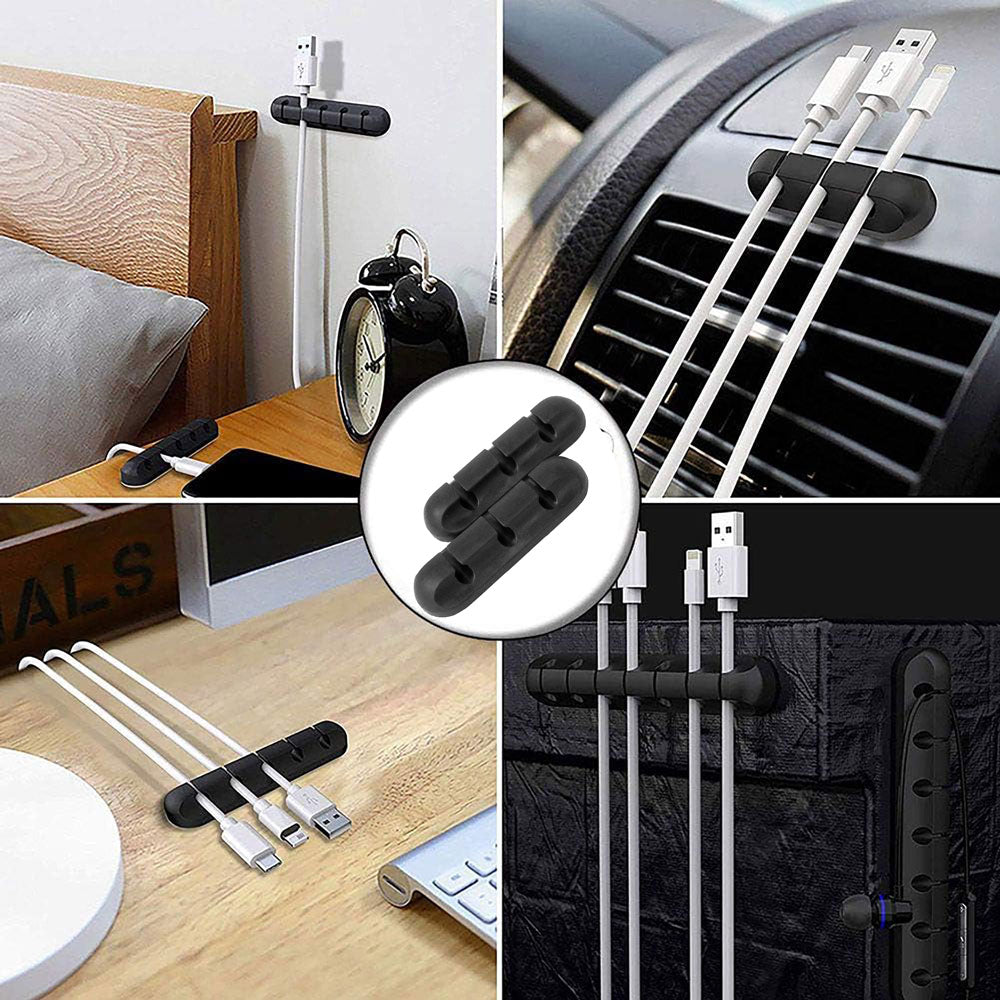 support câble en Silicone (Paquet de 3 pièces)